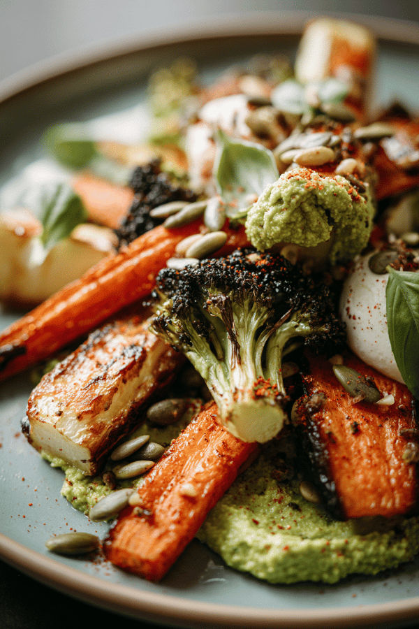 Roasted Veg and Sunflower Salad