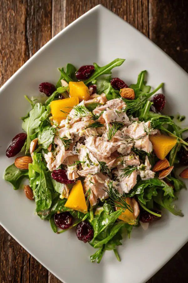 Rocket Salad with Trout and Golden Beets