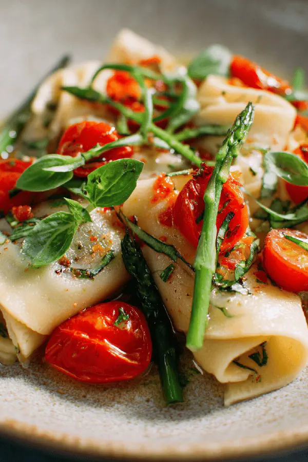 Rustic Tomato Basil Pici