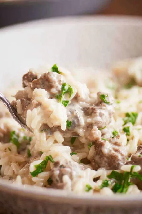 Savory Beef Stroganoff Casserole