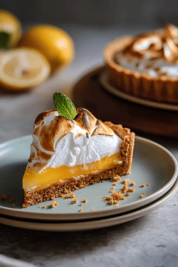 Sea Buckthorn Meringue Tart