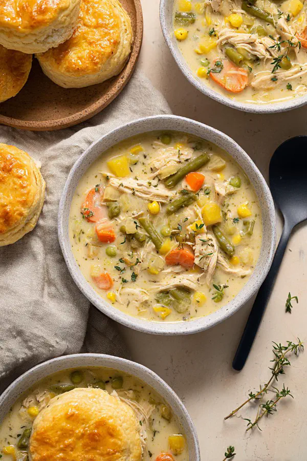 Slow Cooker Chicken Pot Pie Soup Remix