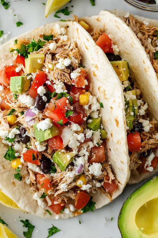 Slow Cooker Lime Chicken Tacos