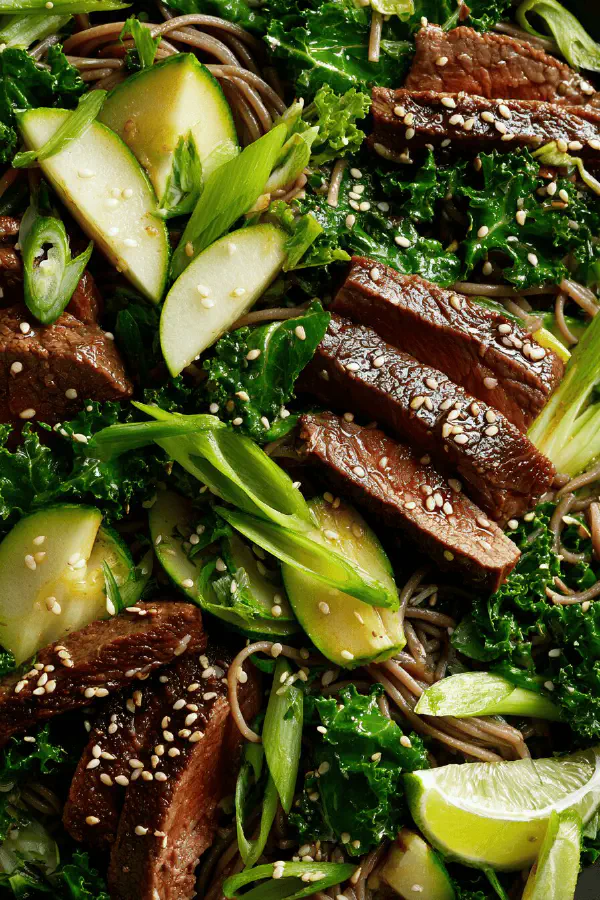 Soba Noodle Beef Salad Air Fryer