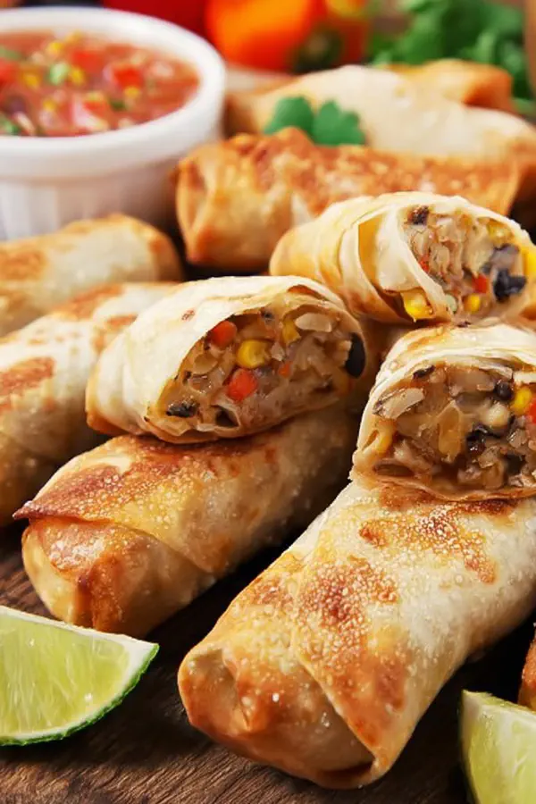 Southwest Chicken Egg Rolls