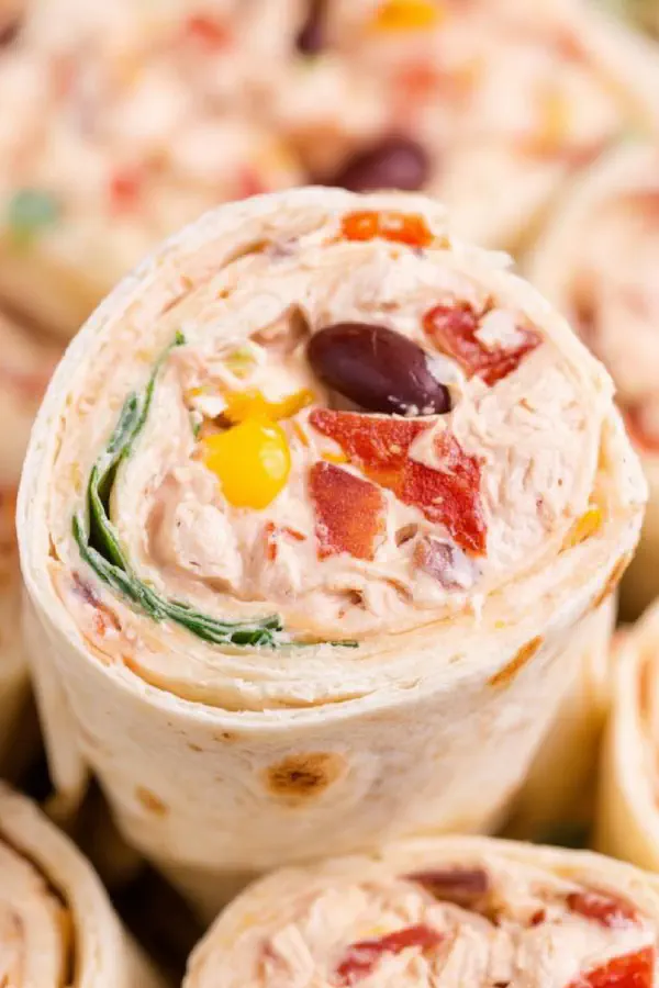 Southwest Chicken Pinwheels