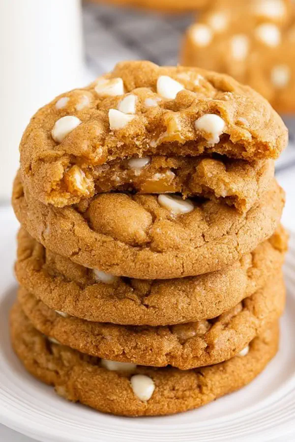 Spiced Pumpkin White Chocolate Cookies