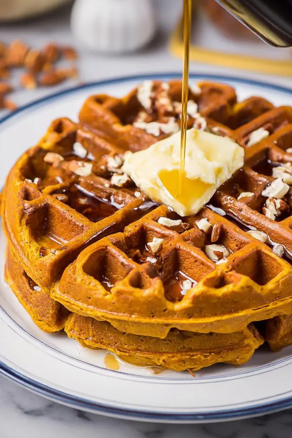Spiced Pumpkin Waffles