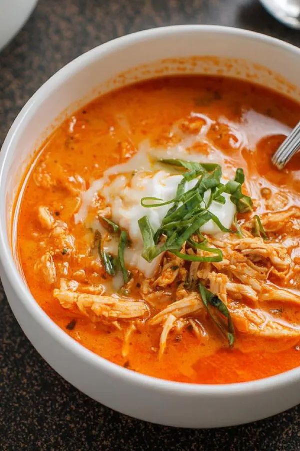 Spiced Red Pepper Chicken Soup