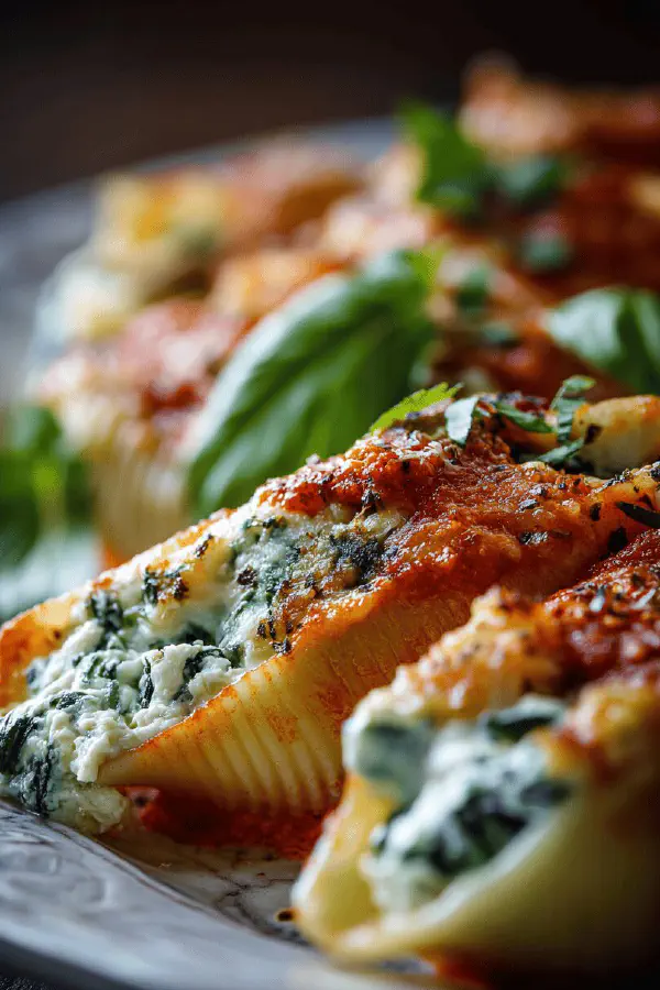 Stuffed Shells with Spinach Ricotta