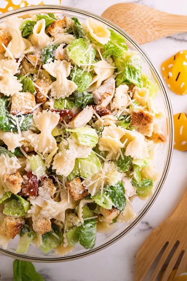 Tangy Caesar Pasta Salad