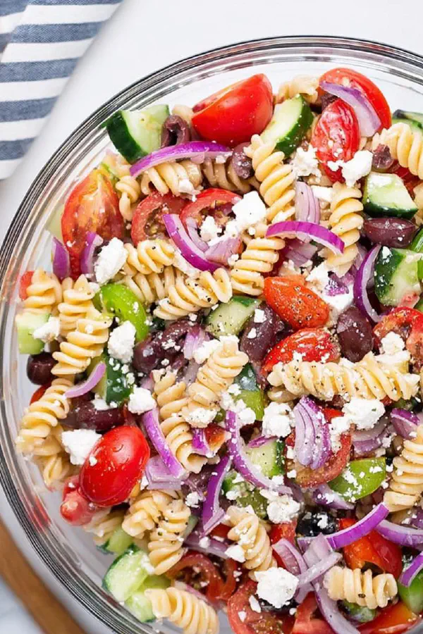 Tangy Mediterranean Pasta Salad