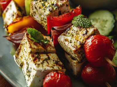 Tofu Souvlaki Skewers
