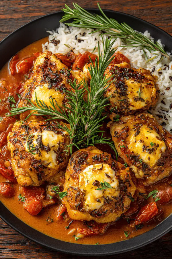 Tomato-Grilled Braised Chicken