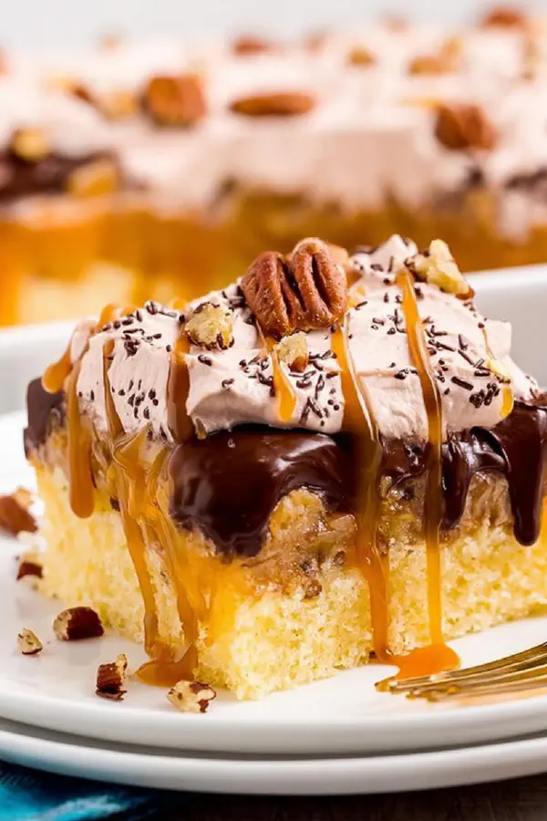 Turtle Poke Cake Twist