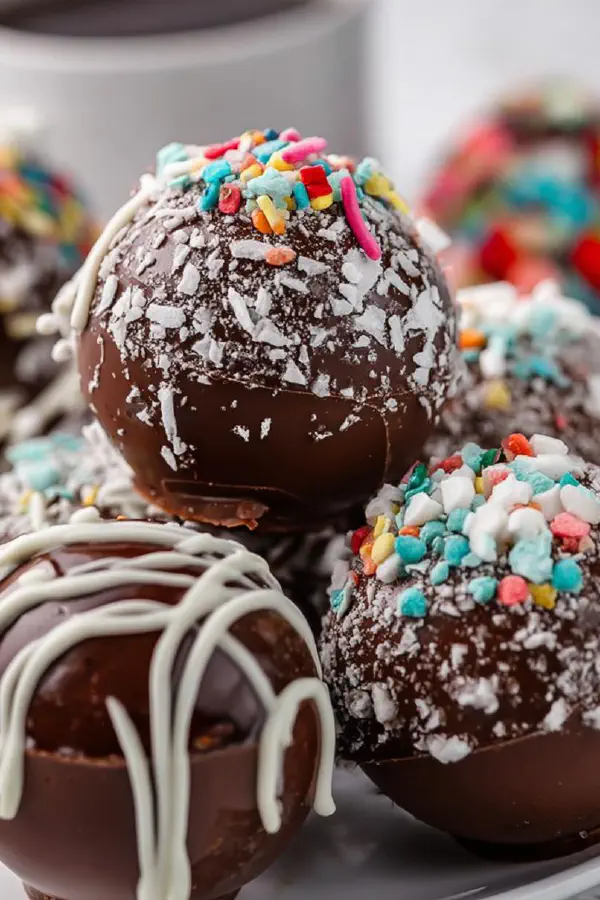 Twisted Hot Cocoa Bombs