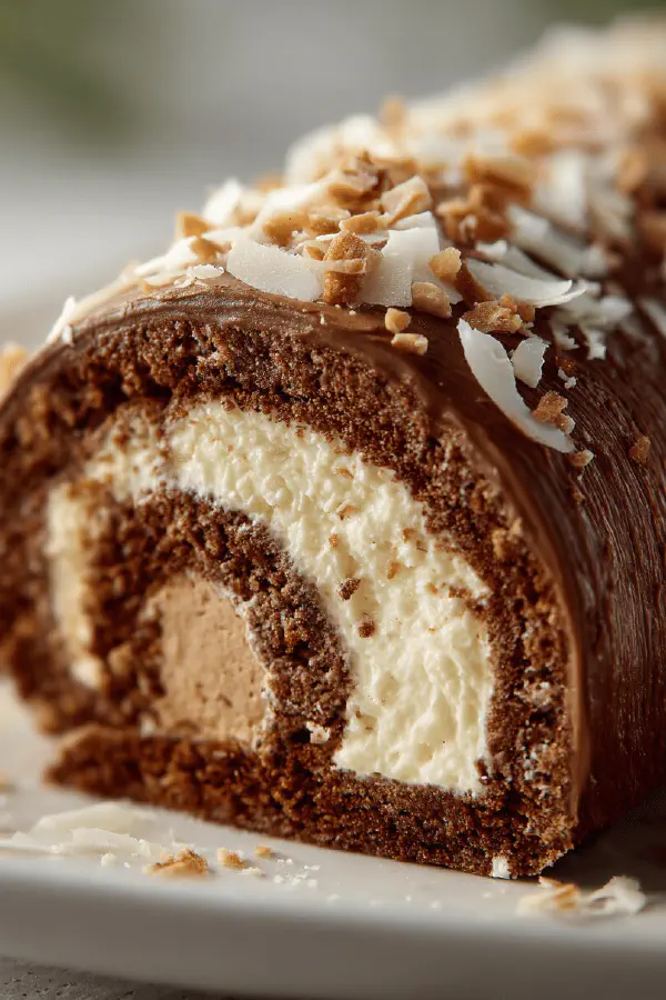 Twisted Red Velvet Log