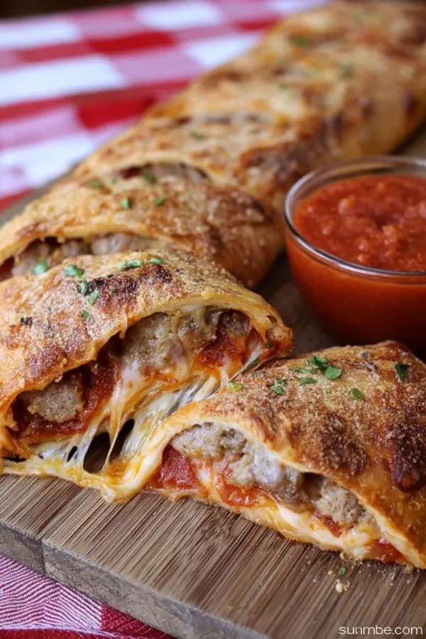 Twisted Sausage Stromboli