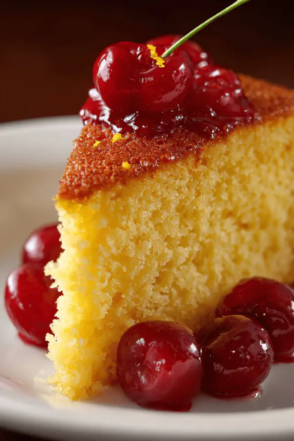 Vanilla Reduced Fat Cake with Citrus Twist