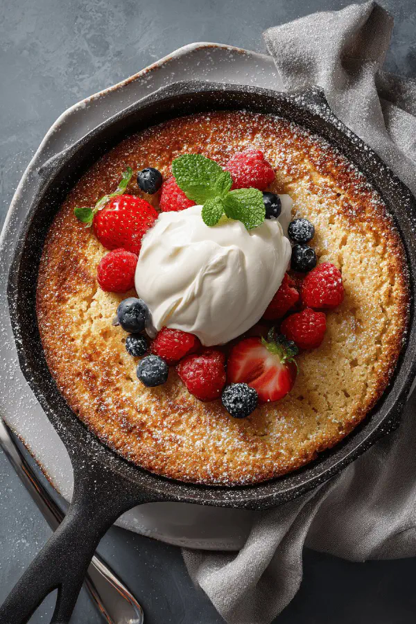 Vanilla Skillet Cake