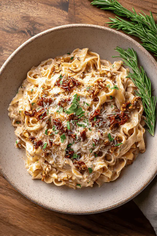 Walnut Cream Tagliatelle Remix