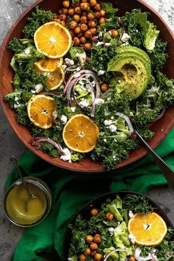 Winter Citrus Kale Salad