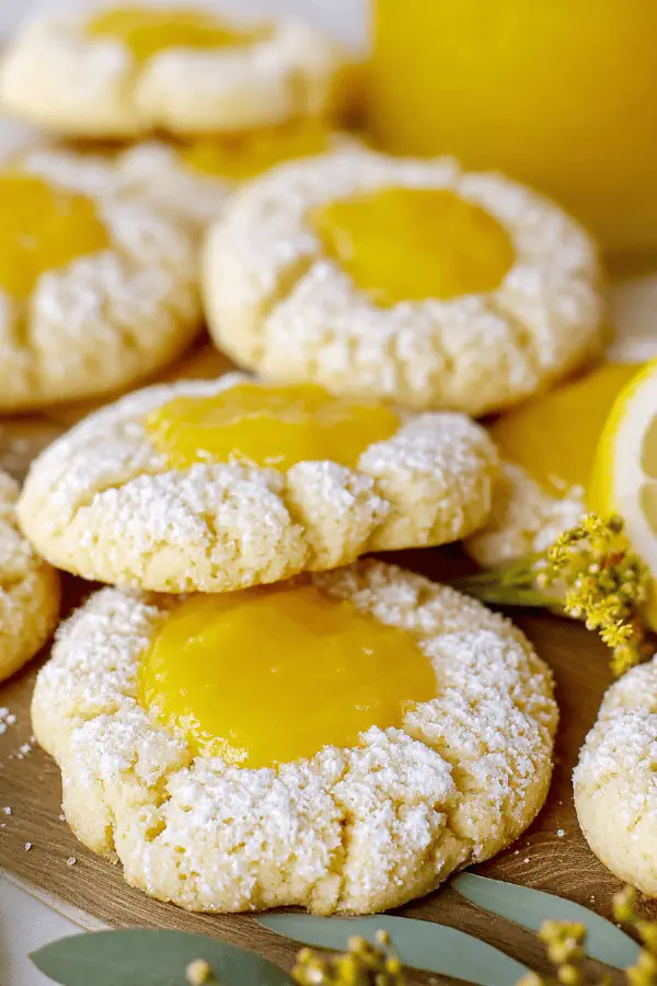 Zesty Lemon Thumbprint Cookies